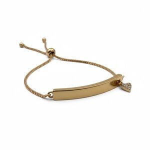 Henri Bendel Gold Bracelet with Heart Charm